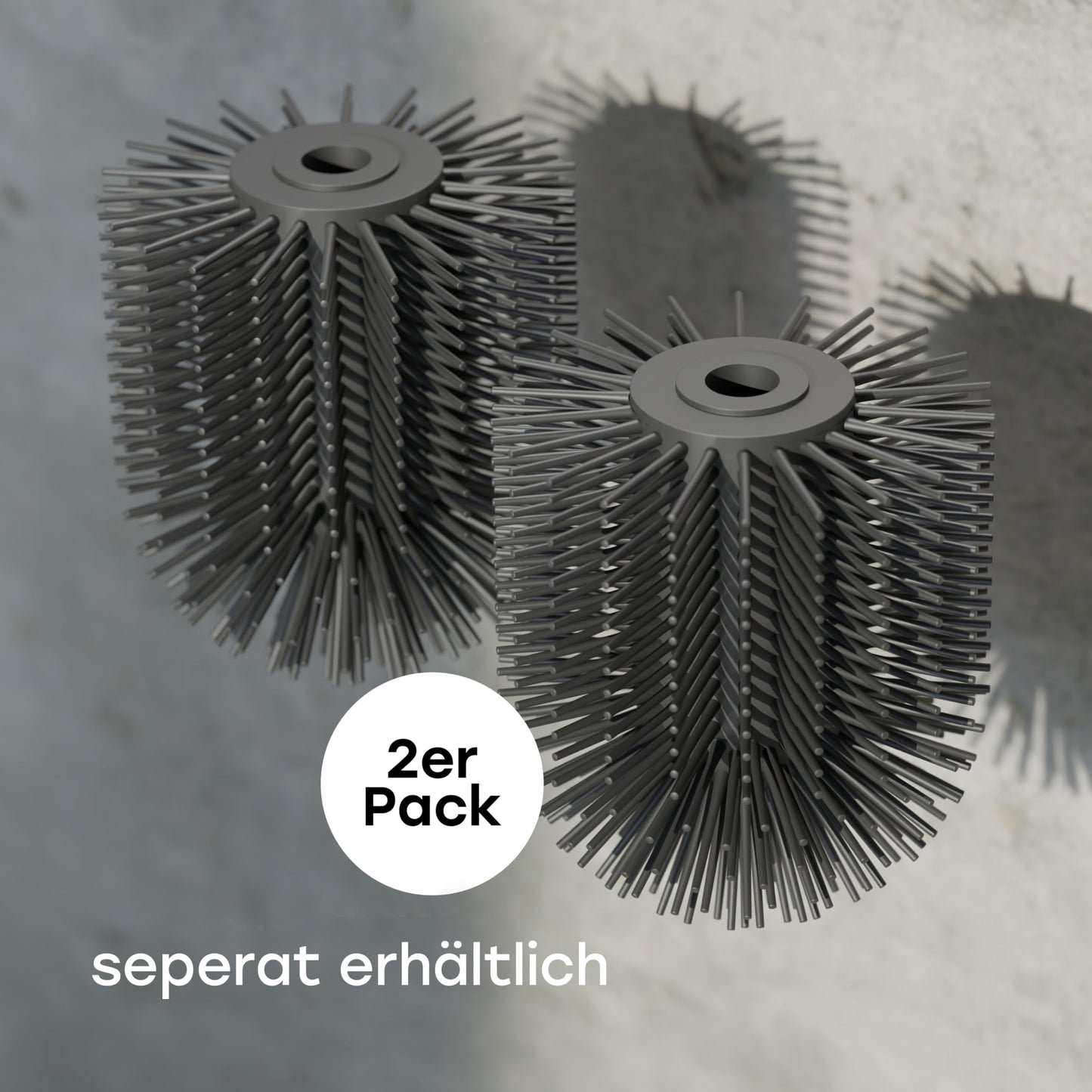 SAVEGA - Klobürste Silikon Edelstahl - Antibakterielle Toilettenbürste mit stilvollem WC Bürstenhalter - Design WC Bürste Silikon mit Spritzschutz - Klobesen - Toilet Brush (Schwarz)